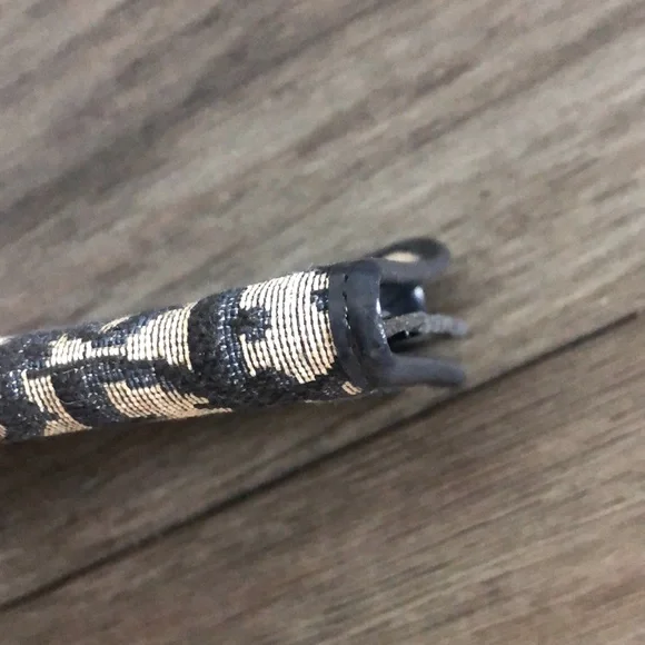 [Dior] Rare Authentic Trotter Long Canvas w/ Leather Navy Blue Signature Wallet - Picture 15 of 16